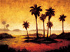 Sunset Palms I Poster Print by Gregory Williams # GW4074