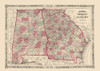 Georgia, Alabama - Johnson 1864 Poster Print by Johnson Johnson # GAZZ0013