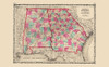 Georgia, Alabama - Johnson 1860 Poster Print by Johnson Johnson # GAZZ0019