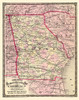 Georgia - Cram 1875 Poster Print by Cram Cram # GAZZ0006