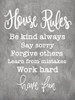 House Rules Poster Print by Fearfully Made Creations Fearfully Made Creations # FMC196