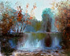 Autumn Pond I Poster Print by Ronald Bolokofsky # FAS2180