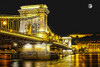 Chain Bridge Moonlight I Poster Print by Ronald Bolokofsky # FAS2193