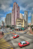 Hong Kong Taxis Poster Print by Ronald Bolokofsky # FAS2093
