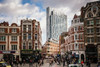 London Street Shops Poster Print by Ronald Bolokofsky # FAS2099