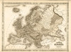 1864 Johnson Europe Antiqued Poster Print by Johnson Johnson # FAS2050