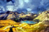 Allos Lake Poster Print by Ronald Bolokofsky # FAS1945