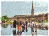 Bordeaux Place Royale Poster Print by Ronald Bolokofsky # FAS2069