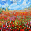 Flower Garden III Poster Print by Ronald Bolokofsky # FAS1903
