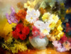 Flowers and Grapes Poster Print by Ronald Bolokofsky # FAS1905