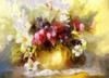 Golden Bouquet IV Poster Print by Ronald Bolokofsky # FAS1886