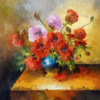 Classic Bouquet I Poster Print by Ronald Bolokofsky # FAS1829