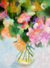 Vase of Flowers I Poster Print by Ronald Bolokofsky # FAS1837