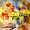 Colorful Bouquet I Poster Print by Ronald Bolokofsky # FAS1782
