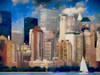 New York Skyline Poster Print by Ronald Bolokofsky # FAS1473