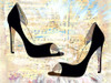 Black Pumps Poster Print by Ronald Bolokofsky # FAS1525