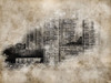 Vintage Skyline Poster Print by Ronald Bolokofsky # FAS1412