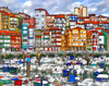 Bermeo Harbor Poster Print by Ronald Bolokofsky # FAS1422