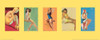 Pin Up Girls Panel I Poster Print by Unknown Unknown # F101242