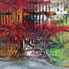 Red Bike Poster Print by Ronald Bolokofsky # FAS1216