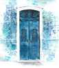 Blue Door in Tile Wall Poster Print by Anonymous Anonymous # FAF1619