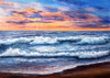 Sunset Over Ocean Poster Print by Boyan Dimitrov # FAF1543