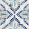 Blue Morrocan Tile Poster Print by Eva Watts # EW581A