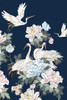 Pearly White Cranes II Poster Print by Eva Watts # EW510A
