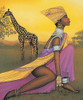Princess and Giraffe Poster Print by Unknown Unknown # DP058