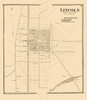 Lincoln Delaware Landowner - Beers 1868 Poster Print by Beers Beers # DELI0002
