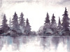 Purple Forest Poster Print by Doris Charest # DCRC023A