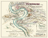 Vicksburg Mississippi Rebel Batteries Poster Print by Sherman Sherman # CWVI0003