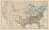 United States Union Confederation Lines 1862 Poster Print by Bien Bien # CWUS0062