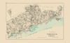 Fairfield  South Connecticut - Hurd 1893 Poster Print by Hurd Hurd # CTFA0003