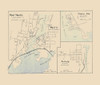 West Mystic Connecticut - Hurd 1893 Poster Print by Hurd Hurd # CTWE0005