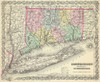 Connecticut - Colton 1856 Poster Print by Colton Colton # CTZZ0003