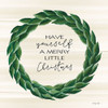 Merry Little Christmas Wreath Poster Print by Cindy Jacobs # CIN2438