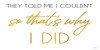 I Did Poster Print by Cindy Jacobs # CIN2183