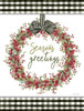 Season''s Greetings Wreath Poster Print by Cindy Jacobs # CIN2615