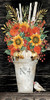 No 4 Fall Flowers and Birch 2 Poster Print by Cindy Jacobs # CIN1976