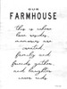 Our Farmhouse Poster Print by Cindy Jacobs # CIN1794