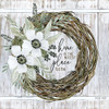 Home is the Nicest Place to Be Wreath Poster Print by Cindy Jacobs # CIN1840