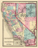 California, Nevada - 1872 Poster Print by Unknown Unknown # CAZZ0011