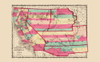 California, New Mexico, Utah - Johnson 1860 Poster Print by Johnson Johnson # CAZZ0029