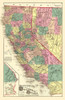 California, Nevada - Thompson 1877 Poster Print by Thompson Thompson # CAZZ0021