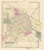 Santa Clara California Landowner - Thompson 1866 Poster Print by Thompson Thompson # CASA0064