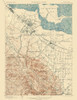 Palo Alto California Quad - USGS 1899 Poster Print by USGS USGS # CAPA0005