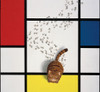 Mondrian Cat Poster Print by Inc. Chameleon Design # C1302D