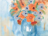 Orange Blue Bouquet Poster Print by Beverly Dyer # BDRC194