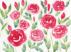 Decorative Roses Poster Print by Beverly Dyer # BDRC196